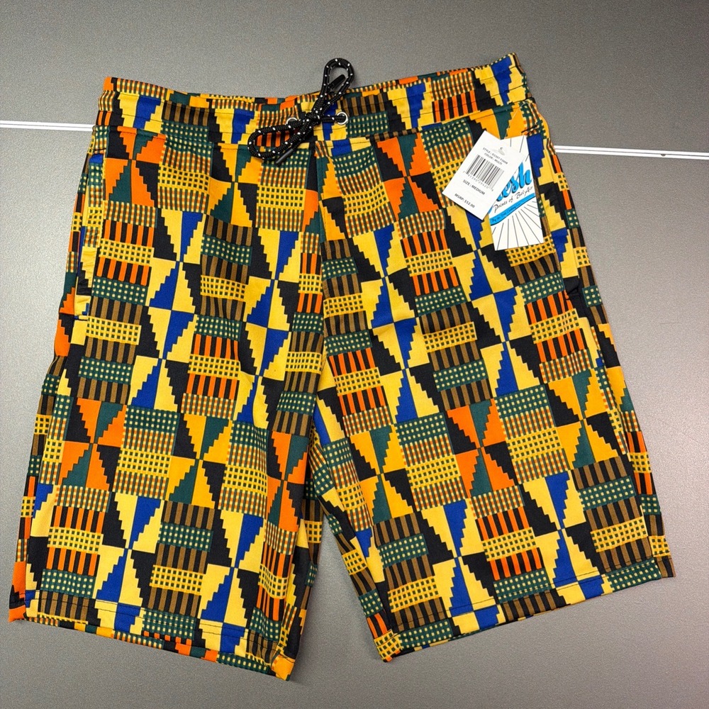 Fresh Prints Of Bel Air African Print Board Shorts Size Medium NWT!